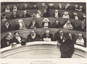 Le Ventre Législatif (A Barriga Legislativa) de Honoré Daumier