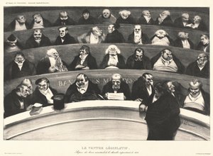Le Ventre Législatif (A Barriga Legislativa) de Honoré Daumier