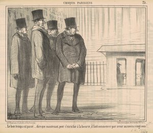 Os bons tempos passaram... de Honoré Daumier