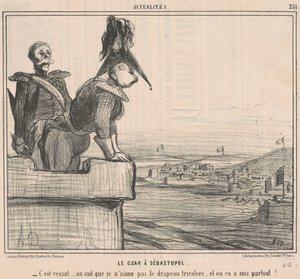 O Czar em Sebastopol de Honoré Daumier