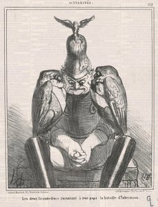Os dois grão-duques contando ...Inkermann de Honoré Daumier