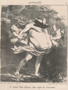Doutor Véron recusando... consolação de Honoré Daumier