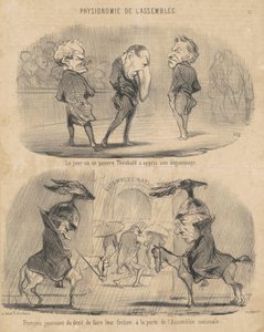 O dia em que... Théobald soube de sua degomagem de Honoré Daumier