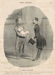 O marido da meia-azul... de Honoré Daumier
