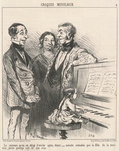 O pedaço que temos que engolir... de Honoré Daumier