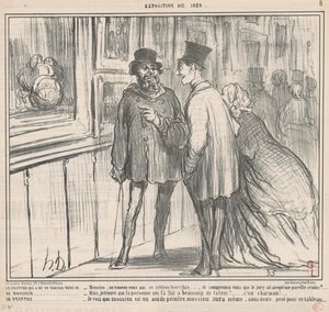 O pintor que tinha um quadro recusou... de Honoré Daumier