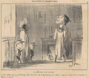 O porteiro do Sr Abutre de Honoré Daumier
