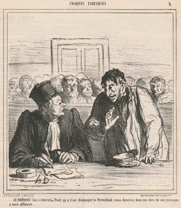 O acusado de Honoré Daumier