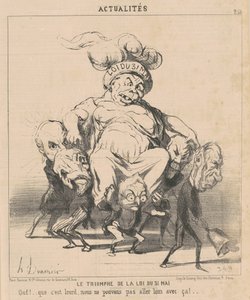O triunfo da lei de 31 de maio de Honoré Daumier