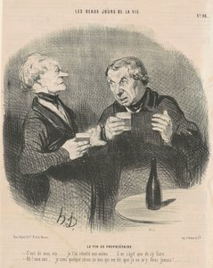 O vinho do proprietário de Honoré Daumier
