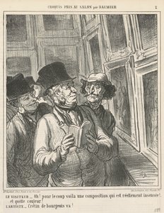 O visitante ... de Honoré Daumier