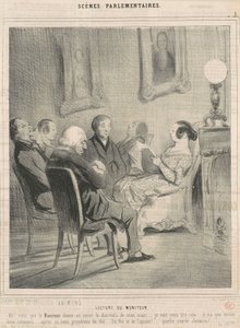 jogador de monitor de Honoré Daumier