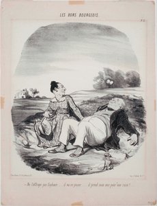 Les Bons Bourgeois- Não o assuste Eudoxie de Honoré Daumier