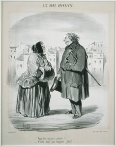 Les Bons Bourgeois- Você é sempre galante! de Honoré Daumier