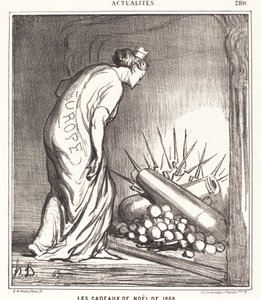 Os presentes de Natal de 1868 de Honoré Daumier