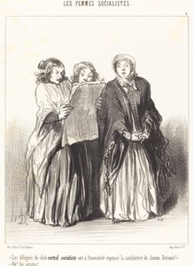 Les Délégués du club central socialiste ont repoussé... de Honoré Daumier