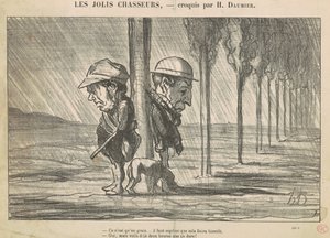 Os lindos caçadores de Honoré Daumier
