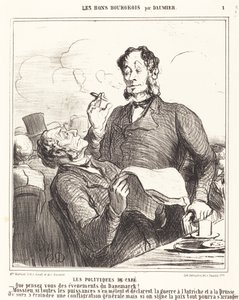 Les Politiques de café de Honoré Daumier