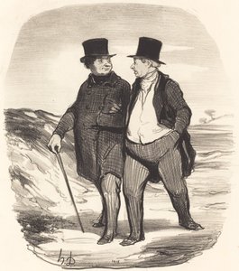 Os tempos são difíceis... de Honoré Daumier