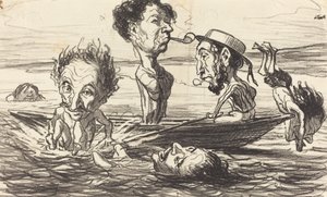 Os Tritões do Sena de Honoré Daumier