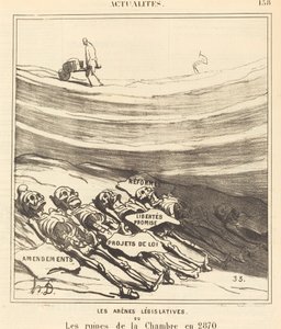 Arenas legislativas de Honoré Daumier