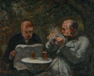 Bebedores de cerveja de Honoré Daumier