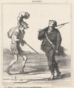 Caças... não se parecem de Honoré Daumier
