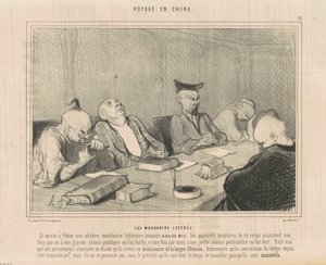 Os mandarins alfabetizados de Honoré Daumier