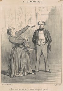 Maridos não são o que um povo vaidoso pensa! de Honoré Daumier