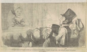 As pessoas da sociedade amável que... de Honoré Daumier