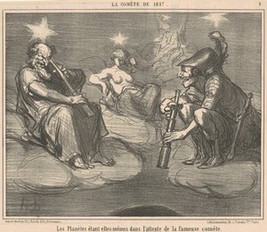 Os planetas sendo eles mesmos em... de Honoré Daumier