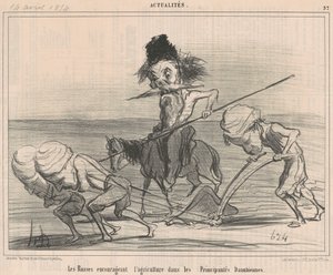 Russos incentivando a agricultura de Honoré Daumier