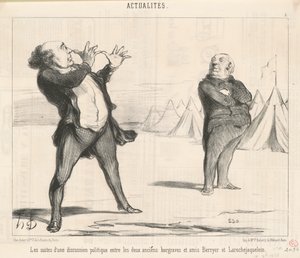 O resultado de uma discussão política... de Honoré Daumier