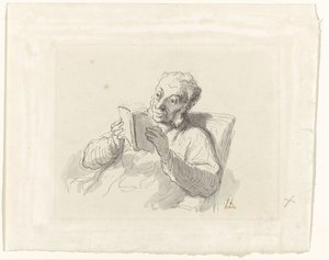 Homem de Leitura de Honoré Daumier