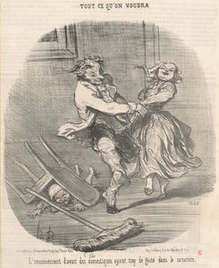 A desvantagem de ter servos... de Honoré Daumier