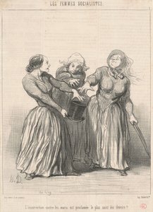 A revolta contra os maridos... de Honoré Daumier
