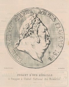 Louis-Philippe, último rei dos franceses de Honoré Daumier