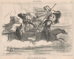 Como treinar os cossacos de Honoré Daumier