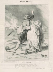 Menelau vitorioso de Honoré Daumier