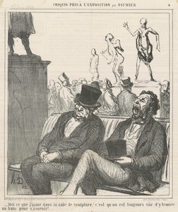 Eu o que gosto na sala de esculturas... de Honoré Daumier