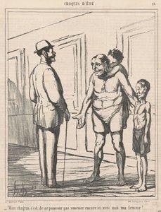Minha tristeza é não poder... de Honoré Daumier
