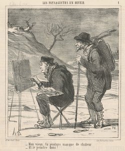 Cara, sua pintura não tem calor... de Honoré Daumier
