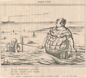Monsieur Prudhomme... Estou me afogando! ... de Honoré Daumier