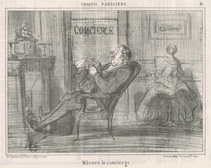 Mossie, o zelador de Honoré Daumier
