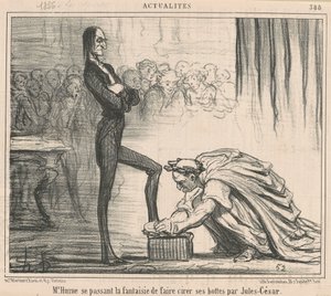 Sr. Hume fingindo... de Honoré Daumier