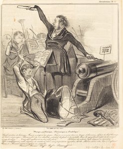 Música pirotécnica, carivarica e diabólica de Honoré Daumier