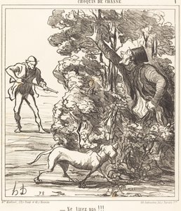 Ne tirez pas!!! de Honoré Daumier