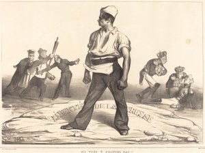 Ne vous y frottez pas!! de Honoré Daumier