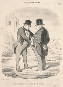Então nós roubamos a bola do Sr. Green? de Honoré Daumier