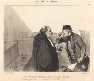 Temos grande representatividade hoje de Honoré Daumier